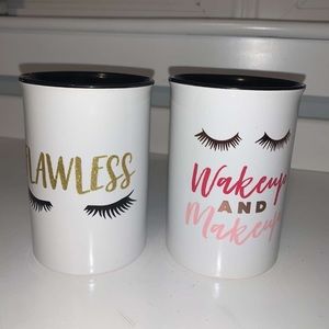 makeup brush holders